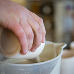 Carla Murdoch at work in her studio 2019